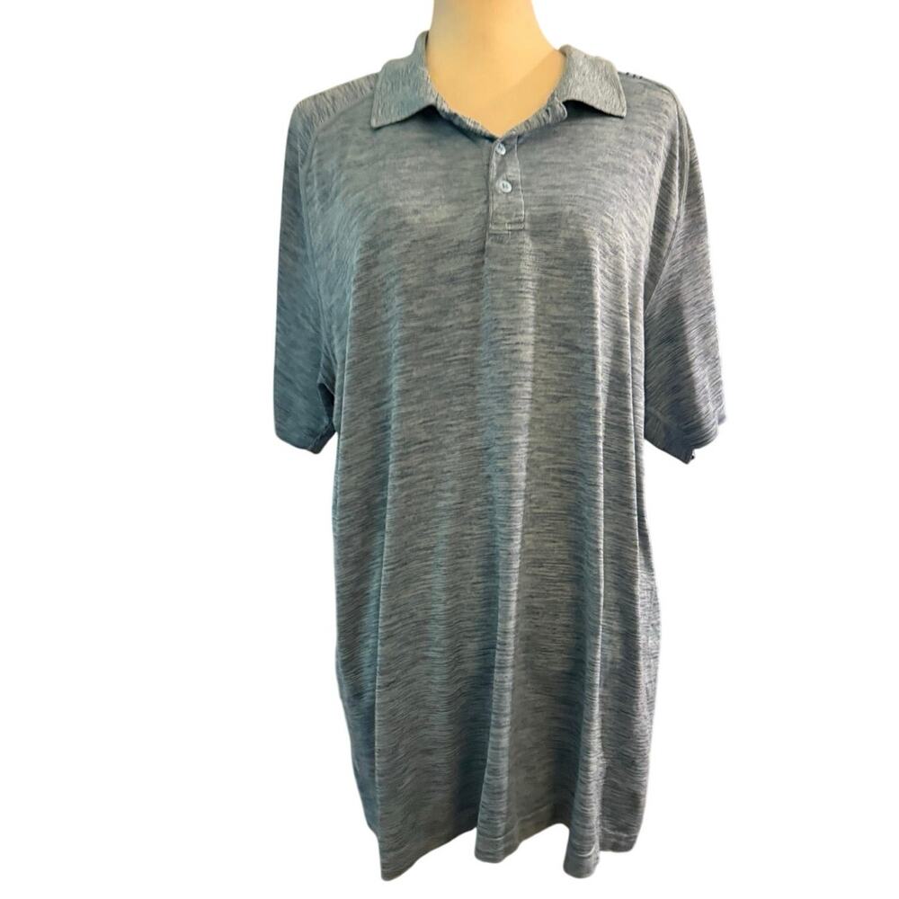 Lululemon Evolution Polo Shirt, Blue Heather Performance Golf Polo, Men's XL